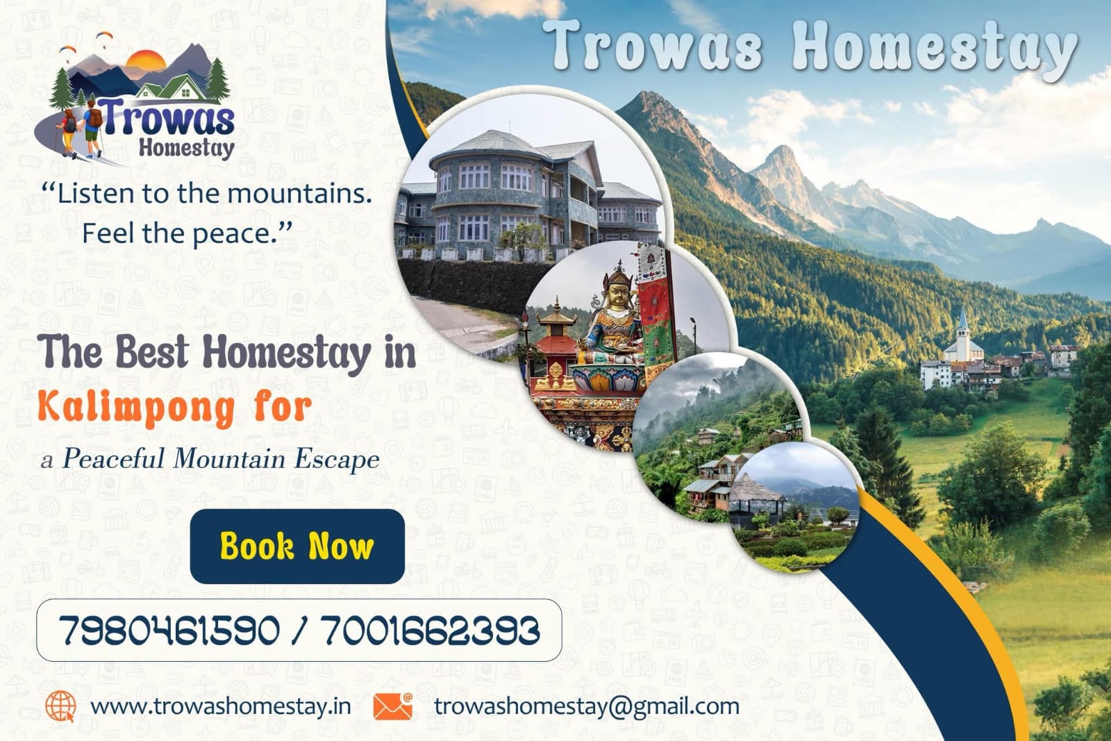 Best Homestay, Best Hotel, Best offbeat location in Delo Park, Daragaon, Dalapachan Khasmahal, Ramdhura, Icche Gaon, Burmaik, Sillery Gaon, Kalimpong